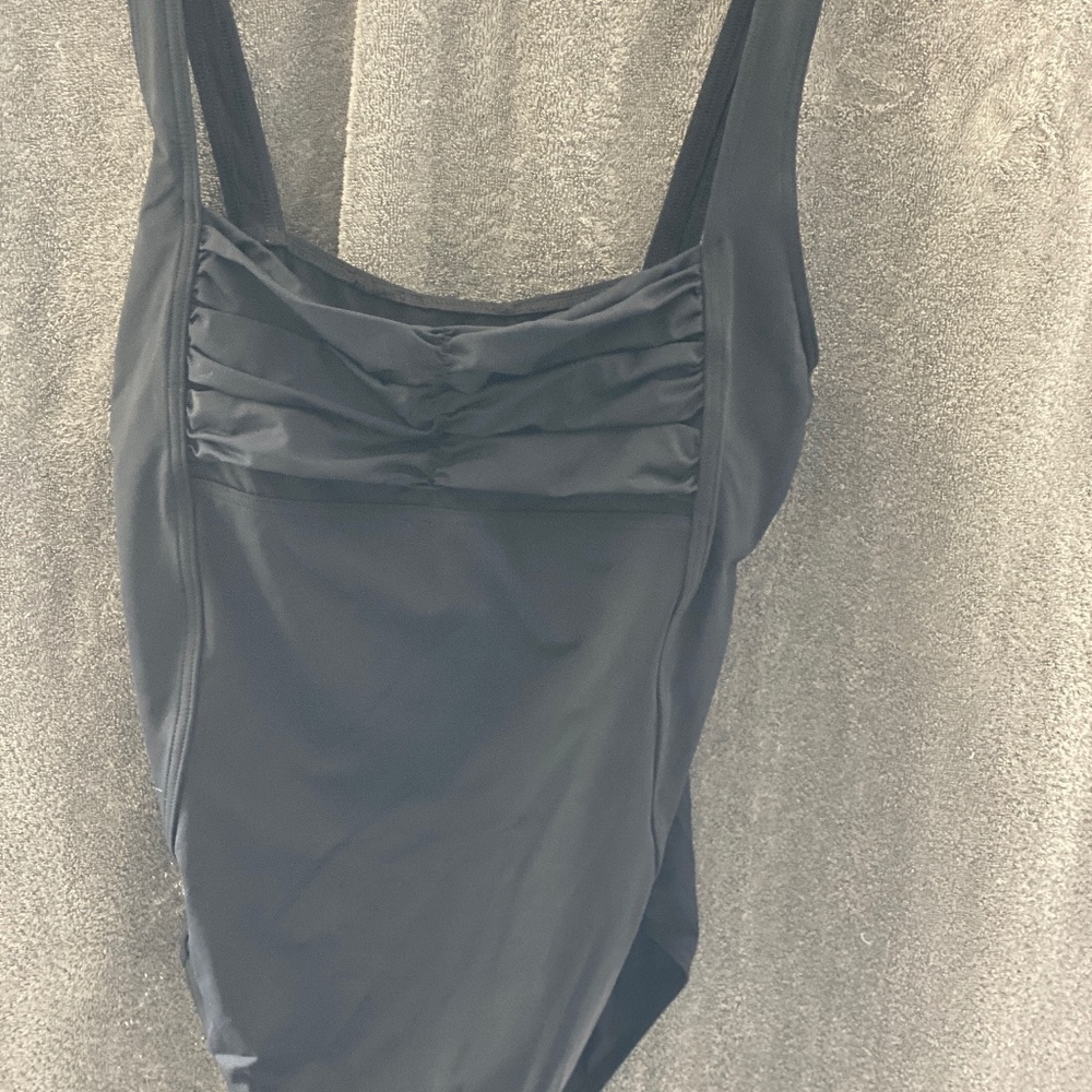 Black Calvin Klein Size 16 swimsuit with high back